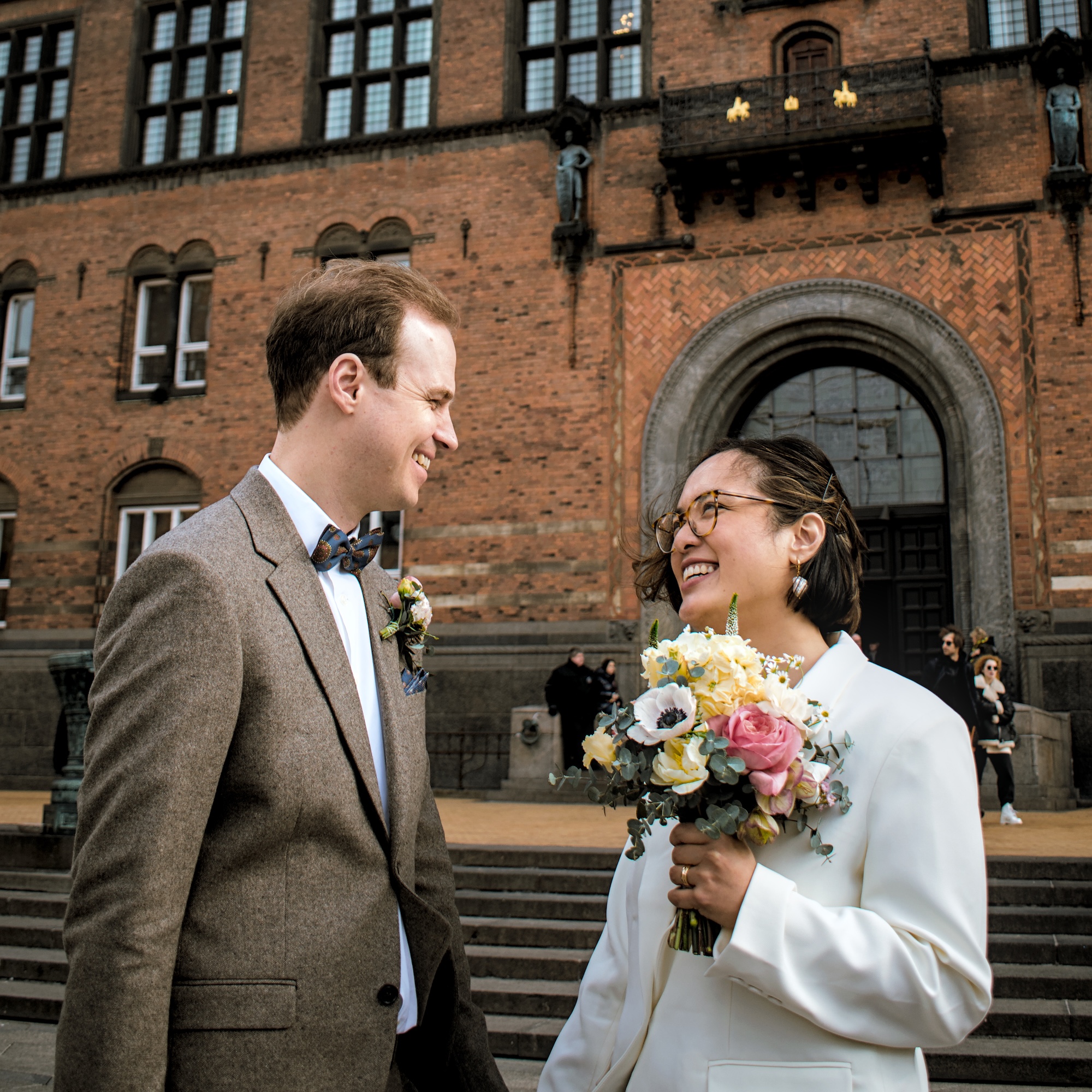 Copenhagen elopement photographer candid moments